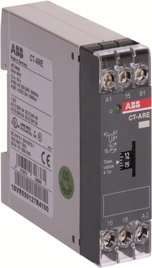 OFF-delay timer relay CT-ARE, 1 c/o 