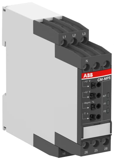 CM-MPS.21S Three-phase monitoring relay 2c/o, 0,0.1-30s, L1-L2-L3-N=3x180-280VAC